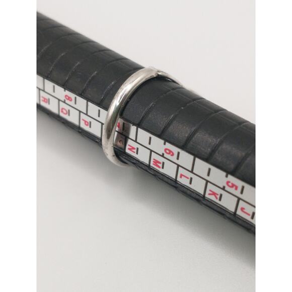 Vintage Sterling .925 Silver Mother-of-Pearl Ring 7 Delicate Feminine Retro - Picture 3 of 9